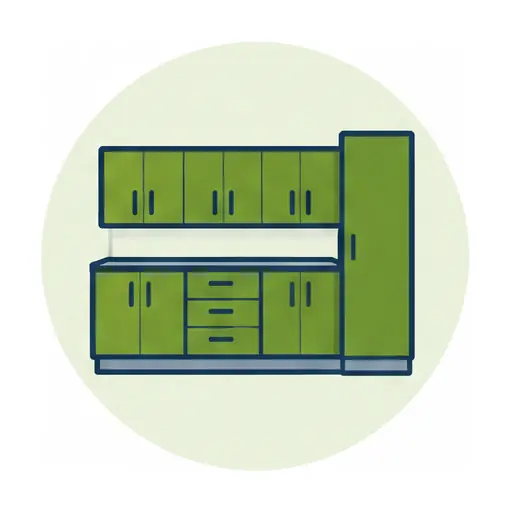 Schematic: Base, wall and tall cabinets