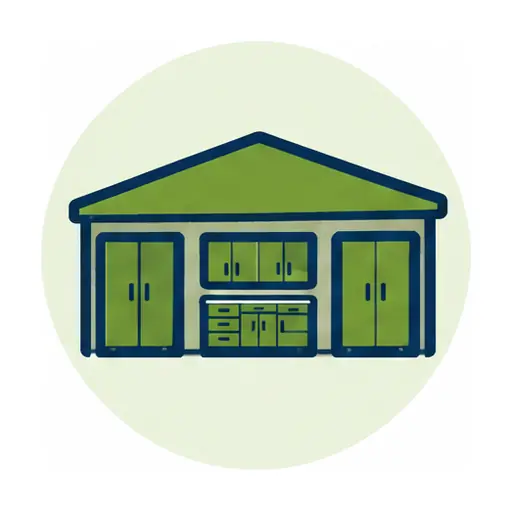 Schematic: Remove and haul away old shelving